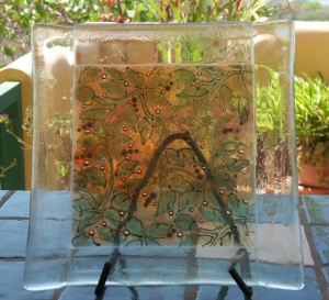 fused glass art in costa rica