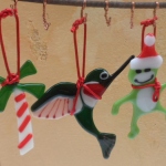fused glass christmas ornaments